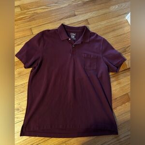 L.L. Bean Men's Deep Burgundy Polo Shirt